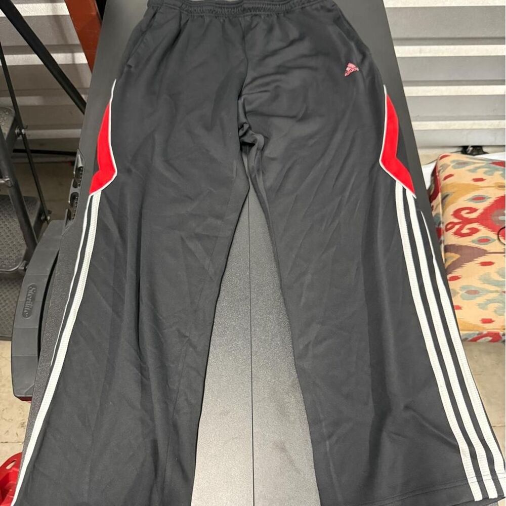 Adidas Men's Grey and Black Joggers-tracksuits